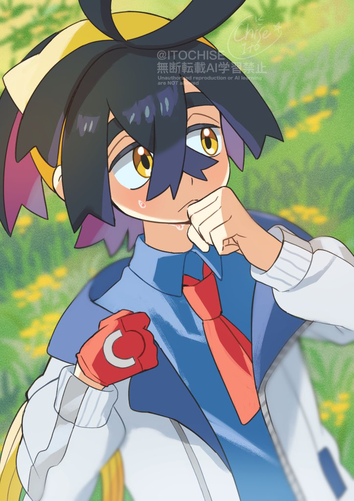 kieran (pokemon and 1 more) drawn by orange_(orangelv20)