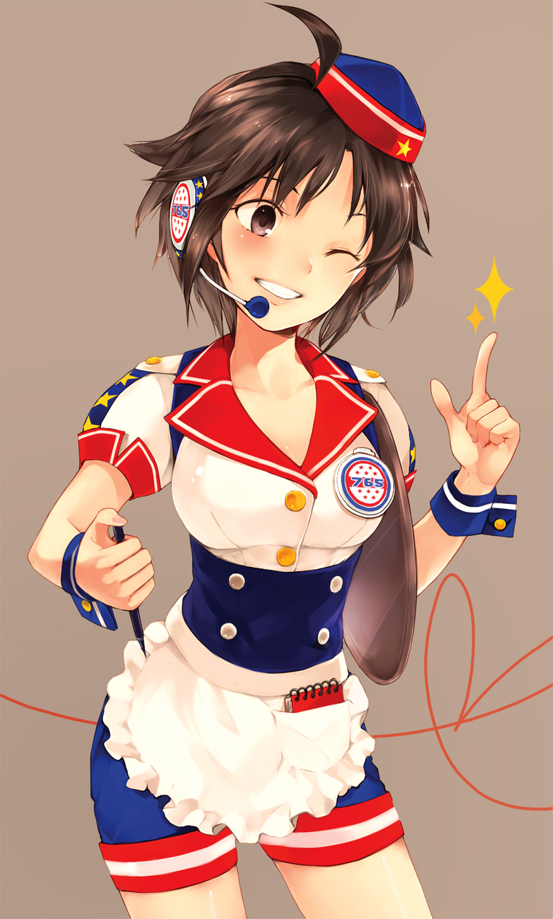 kikuchi makoto (idolmaster and 1 more) drawn by joypyonn