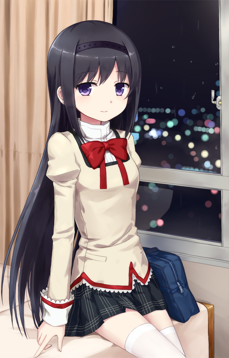 akemi homura (mahou shoujo madoka magica) drawn by tucana
