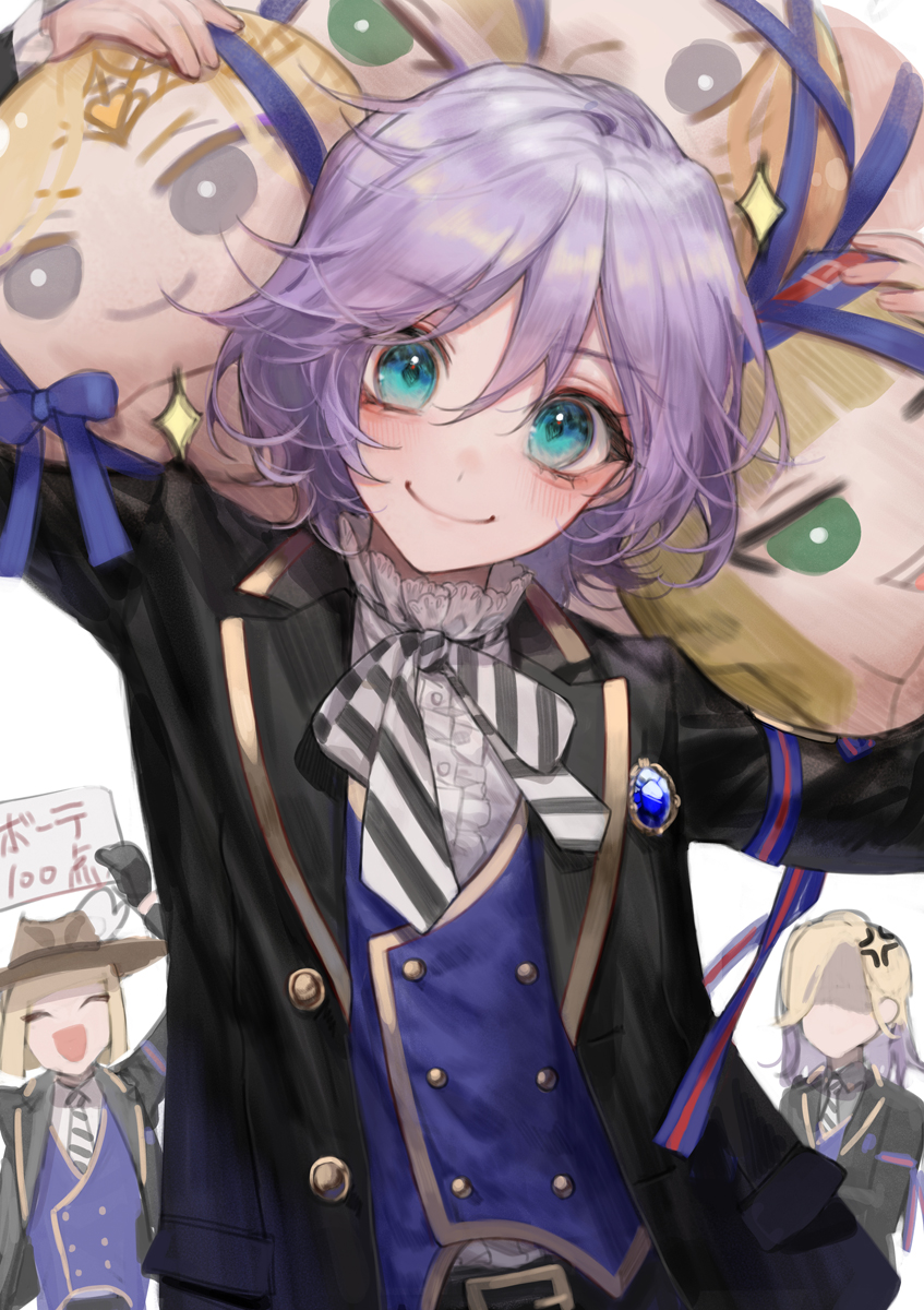 epel felmier, vil schoenheit, and rook hunt (twisted wonderland) drawn by roku_(black1042393)