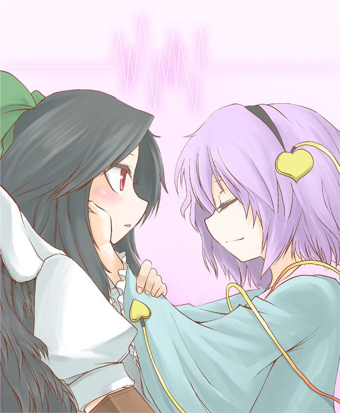 komeiji satori and reiuji utsuho (touhou) drawn by hane_(hanegoya)