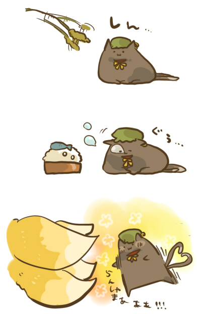 yakumo ran and chen (touhou) drawn by wata_(rakopepa)
