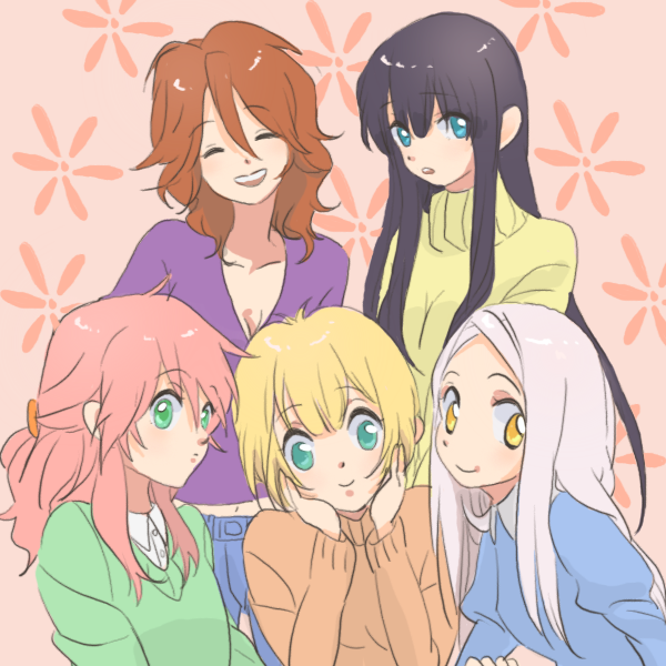 feldt grace, soma peries, sumeragi lee noriega, marina ismail, and louise halevy (gundam and 1 more) drawn by kamerow