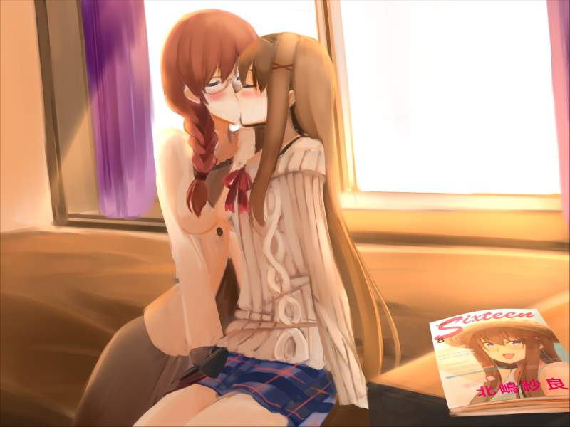 kitajima kaede and kitajima sara (sono hanabira ni kuchizuke wo) drawn by oeshura