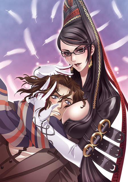 bayonetta and luka redgrave (bayonetta and 1 more) drawn by carnelian
