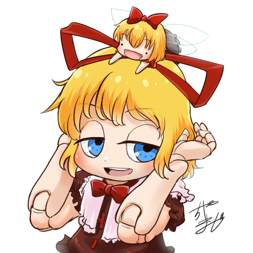 medicine melancholy and su-san (touhou) drawn by chamaji