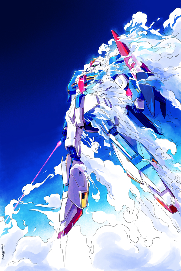 zeta gundam (gundam and 1 more) drawn by evan_palmer