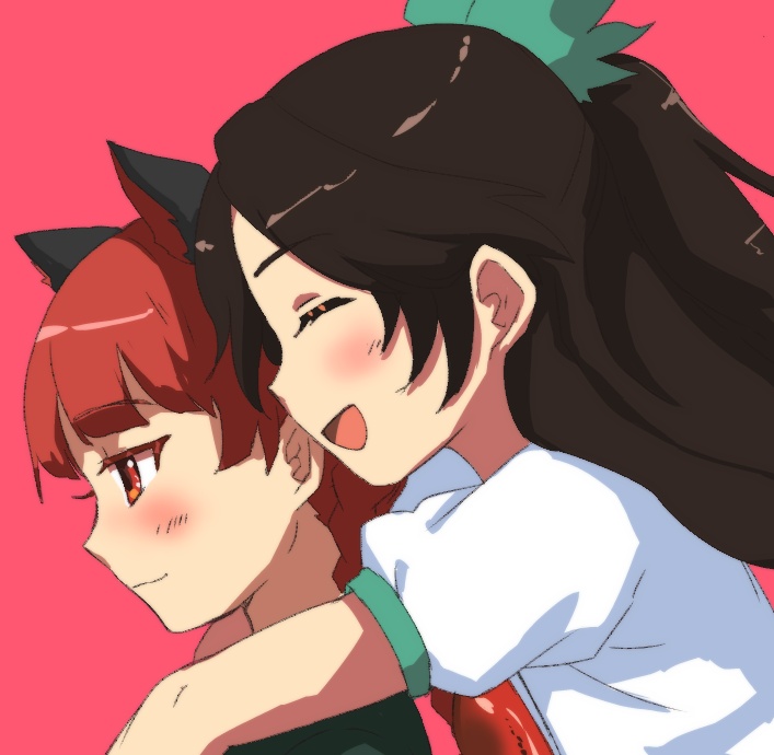 kaenbyou rin and reiuji utsuho (touhou) drawn by futoshi_nuki