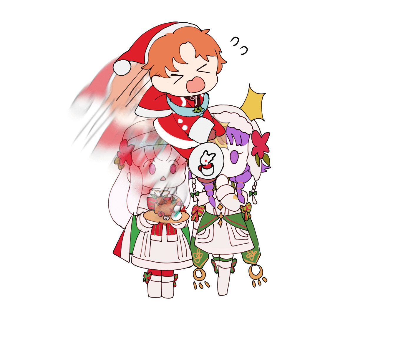 lysithea von ordelia, lute, and artur (fire emblem and 3 more) drawn by sasaki_(dkenpisss)