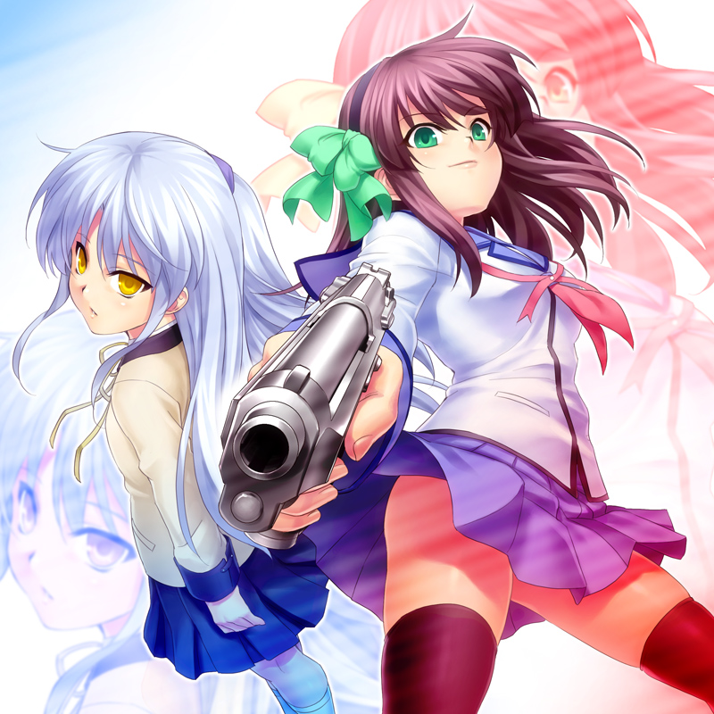 tachibana kanade and nakamura yuri (angel beats!) drawn by zen_(kamuro)