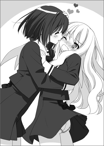 kawamura reo and sawaguchi mai (sono hanabira ni kuchizuke wo and 1 more) drawn by kani_biimu