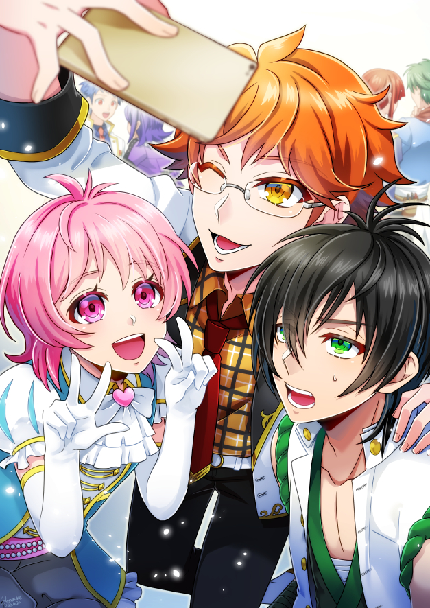 saionji leo, ichijou shin, juuouin kakeru, kougami taiga, suzuno yuu, and 2 more (pretty series and 3 more) drawn by zero_q