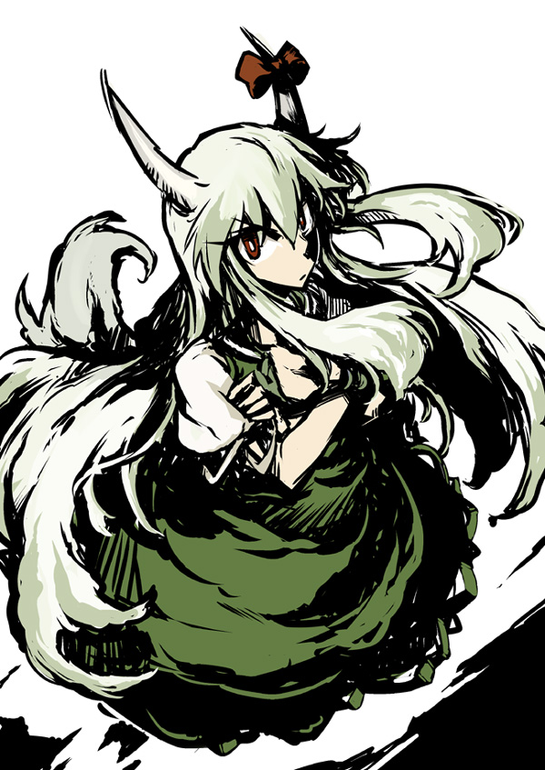 kamishirasawa keine and ex-keine (touhou) drawn by nagihito