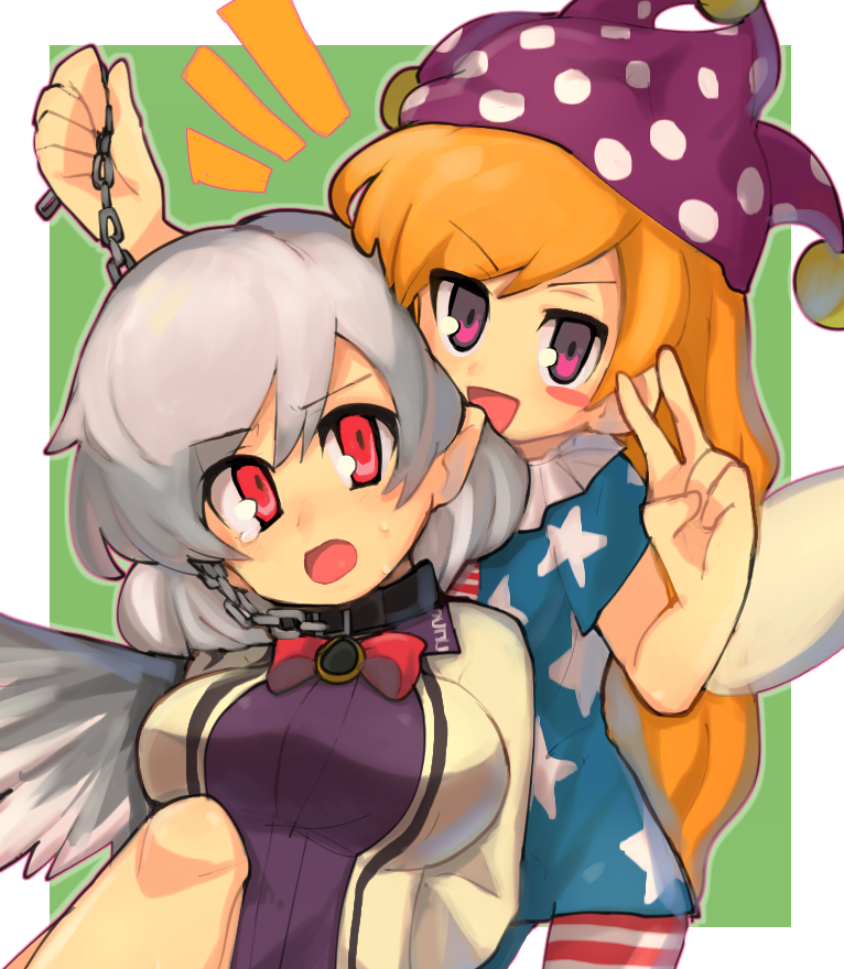 clownpiece and kishin sagume (touhou) drawn by aba_am