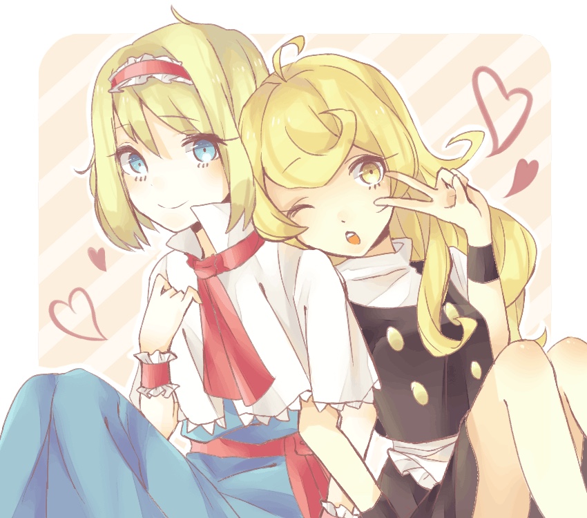 kirisame marisa and alice margatroid (touhou) drawn by yuuuuuuuuu