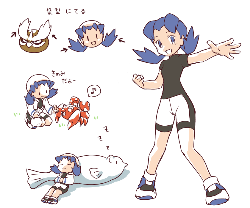 kris, paras, dewgong, and noctowl (pokemon and 1 more) drawn by 35yado