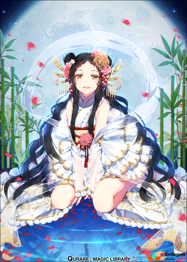 kaguya hime (qurare magic library) drawn by hakusai_(tiahszld)