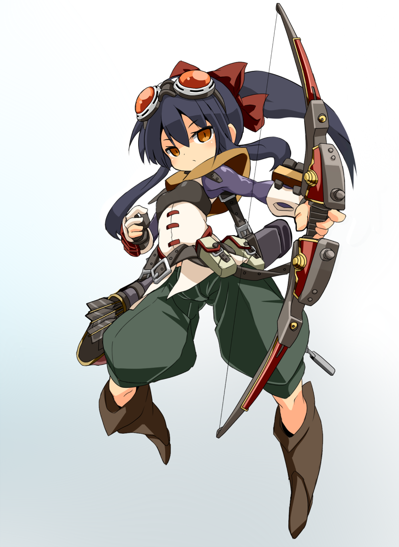 sniper and sniper 2 (sekaiju no meikyuu and 1 more) drawn by karukan_(monjya)