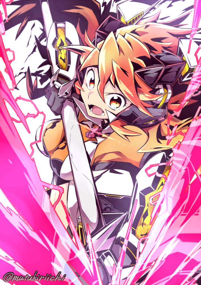 amou kanade (senki zesshou symphogear) drawn by mutsuki_riichi