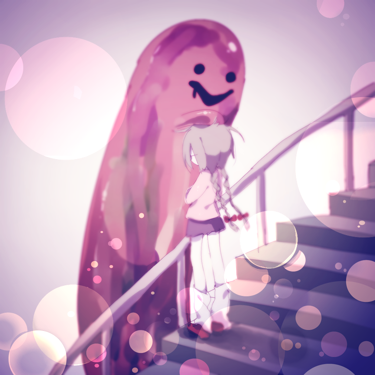 madotsuki and kyukkyu-kun (yume nikki) drawn by asp@juken