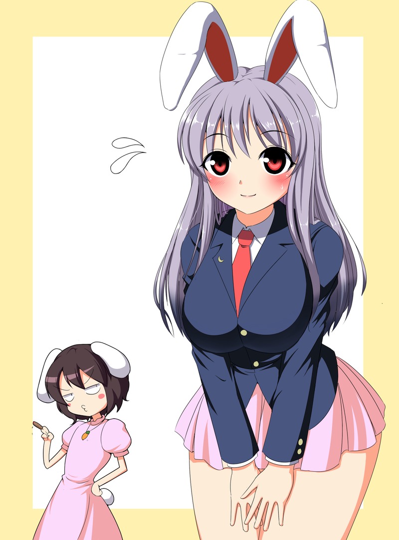 reisen udongein inaba and inaba tewi (touhou) drawn by kyokutou_hentai_samurai