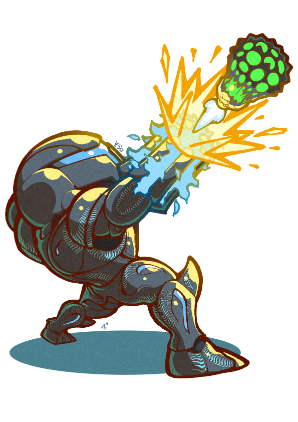 dark samus (super smash bros. and 2 more) drawn by 04sora40