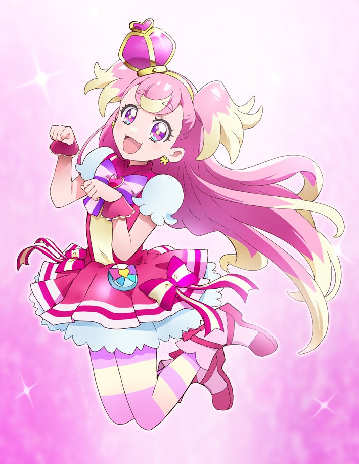 inukai komugi and cure wonderful (precure and 1 more) drawn by kakiuchi_itsuki