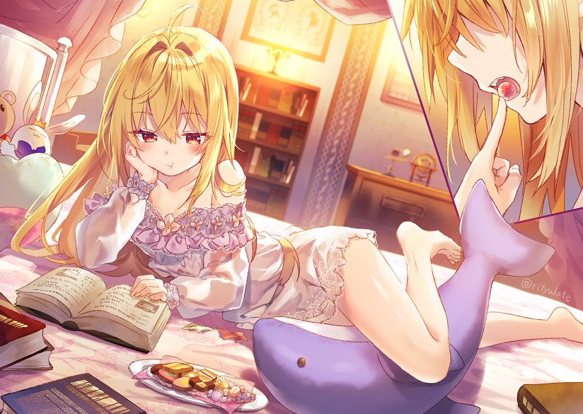 terakomari gandezblood (hikikomari kyuuketsuki no monmon) drawn by riichu