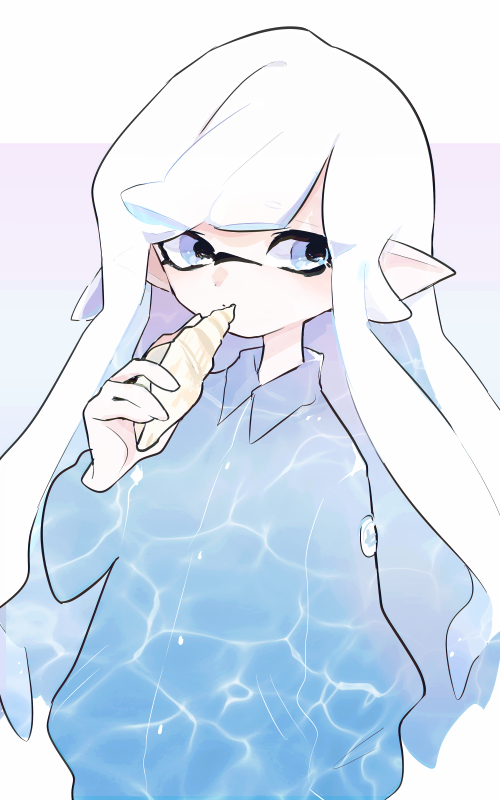 inkling player character and inkling girl (splatoon) drawn by imaikuy0