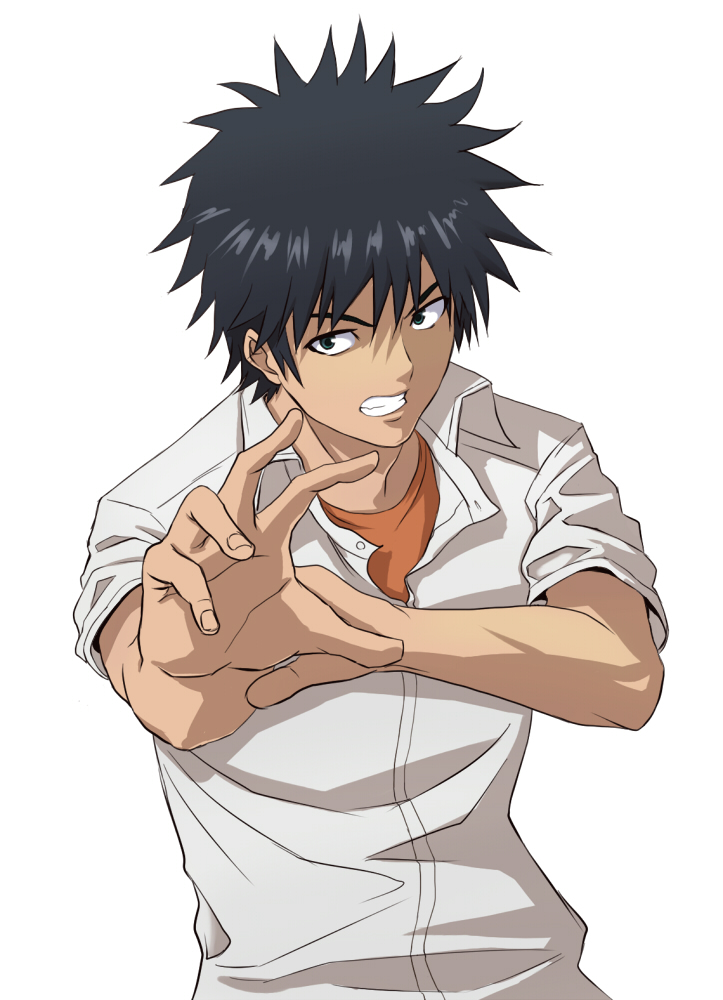 kamijou touma (toaru majutsu no index) drawn by gousaikoo