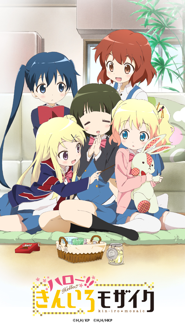 kujou karen, alice cartelet, komichi aya, oomiya shinobu, and inokuma youko (kin-iro mosaic)