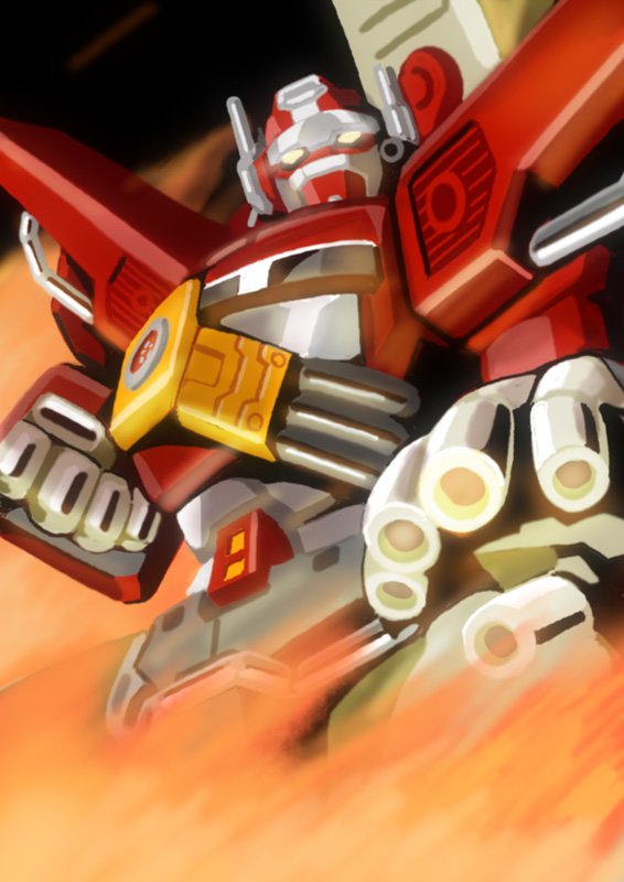 optimus prime and fire convoy (transformers and 1 more) drawn by kamizono_(spookyhouse)