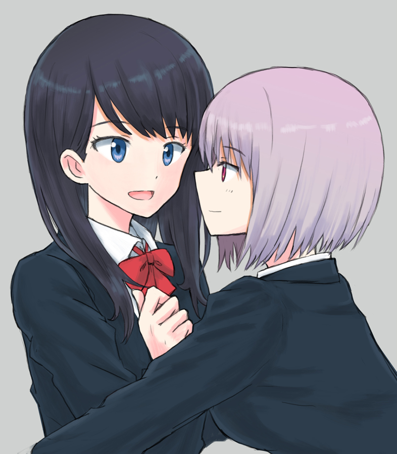 takarada rikka and shinjou akane (gridman universe and 1 more) drawn by mutsu_(layergreen)