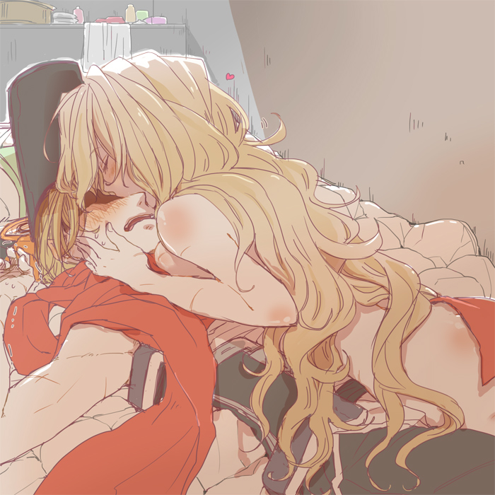 mary stuart and tenzou crossunite (kyoukaisenjou no horizon) drawn by hjm