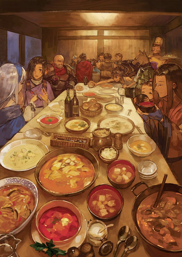 sierra mikain, flik, viktor, klaus windamier, ridley wizen, and 6 more (gensou suikoden and 2 more) drawn by zhuzi