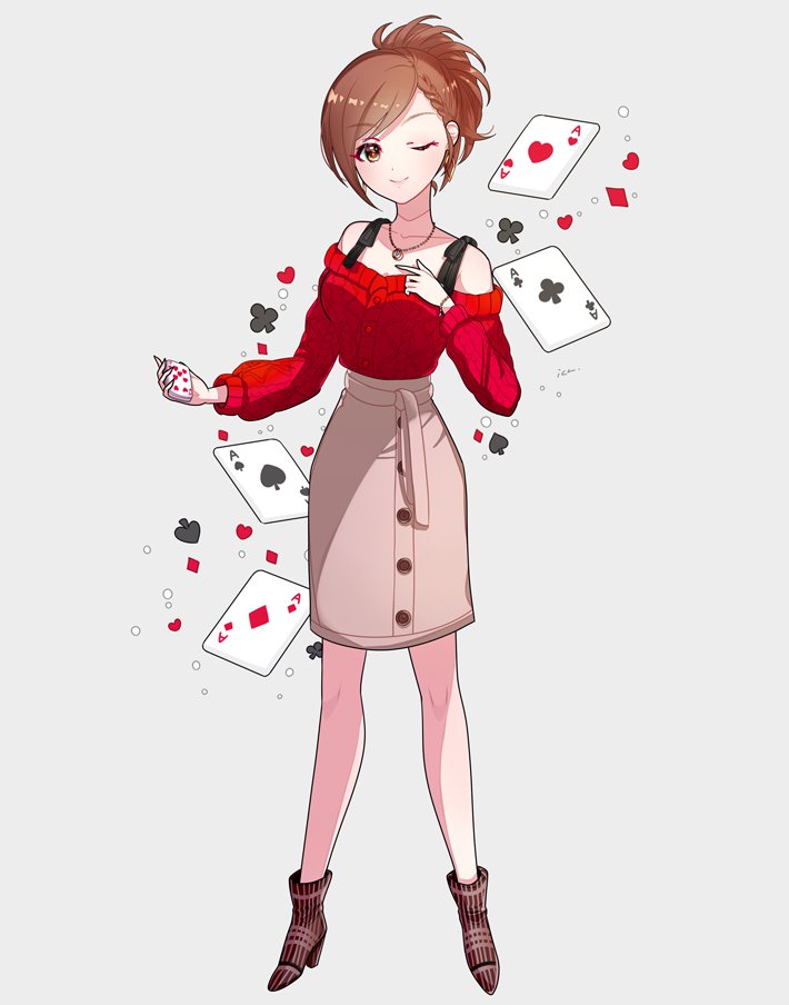 hyodo rena (idolmaster and 2 more) drawn by ich.