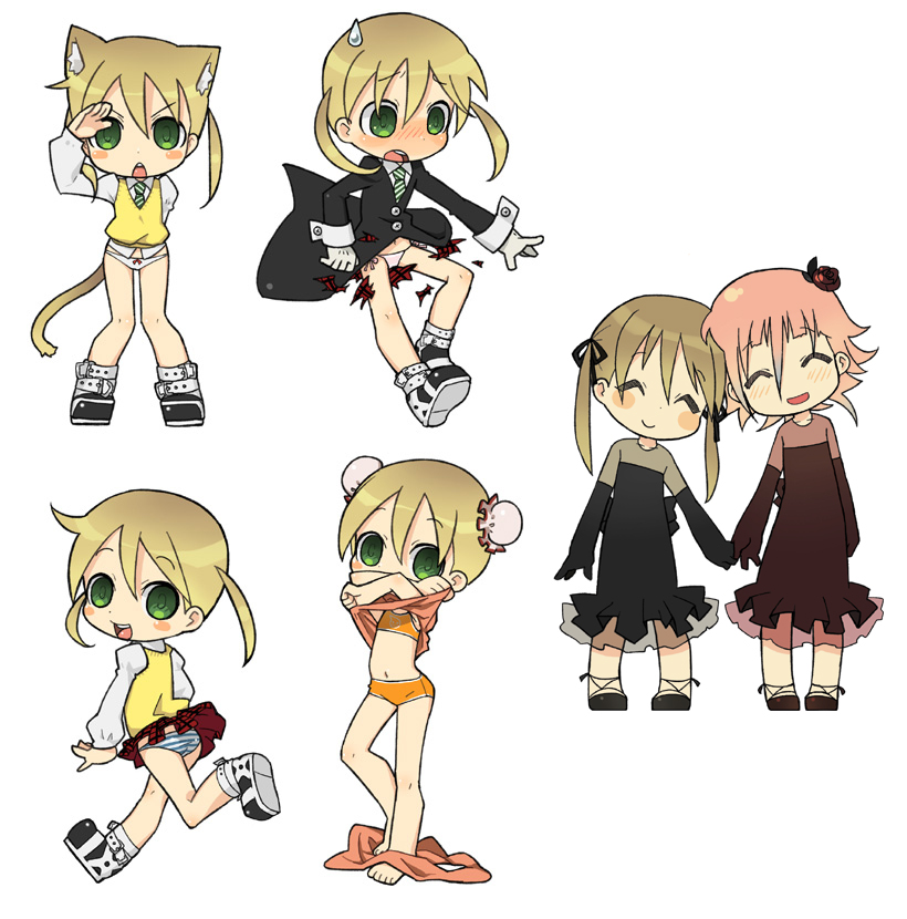 maka albarn and crona (soul eater) drawn by ogata_zen