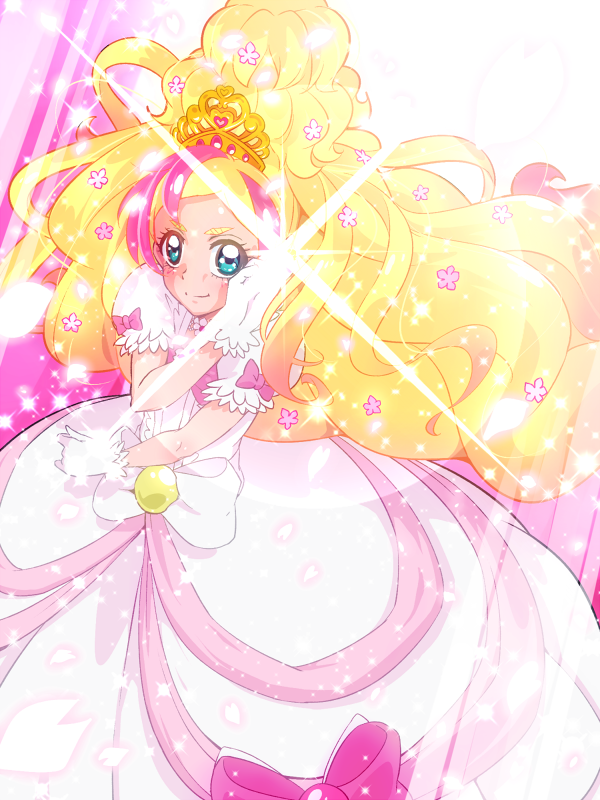 haruno haruka and cure flora (precure and 1 more) drawn by tj-type1