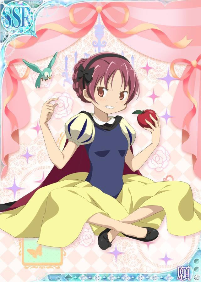 sakura kyoko and snow white (mahou shoujo madoka magica and 2 more)