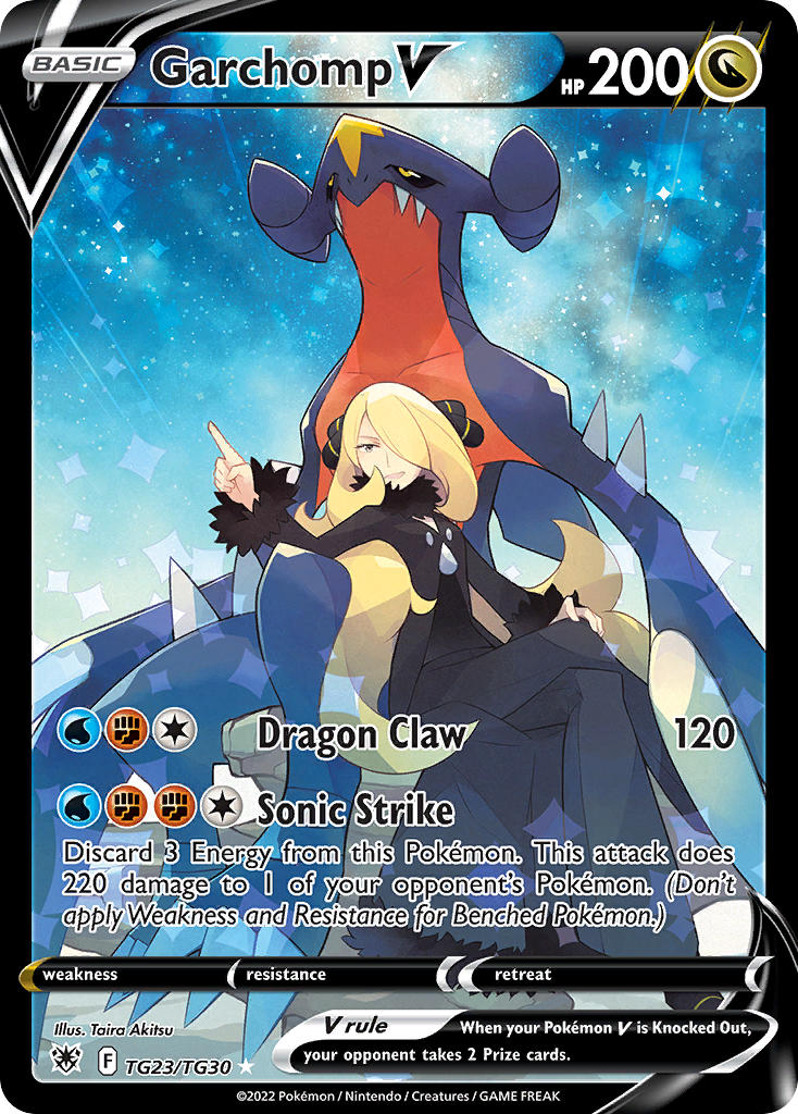cynthia and garchomp (pokemon and 2 more) drawn by akitsu_taira