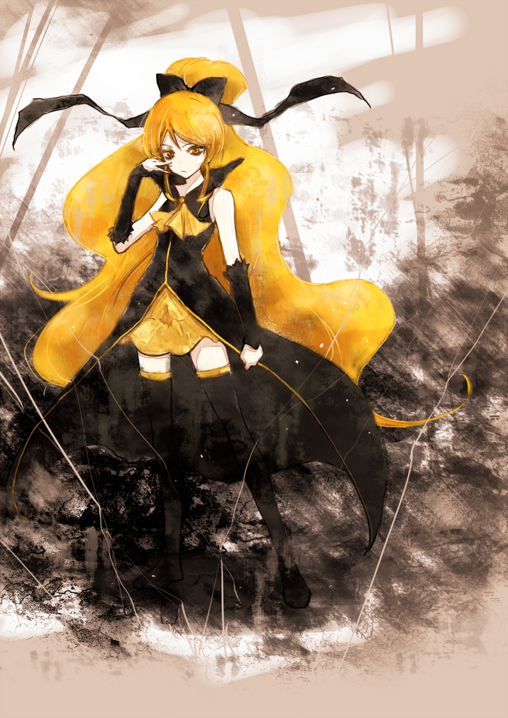 cure honey and phantom (precure and 1 more) drawn by ploki