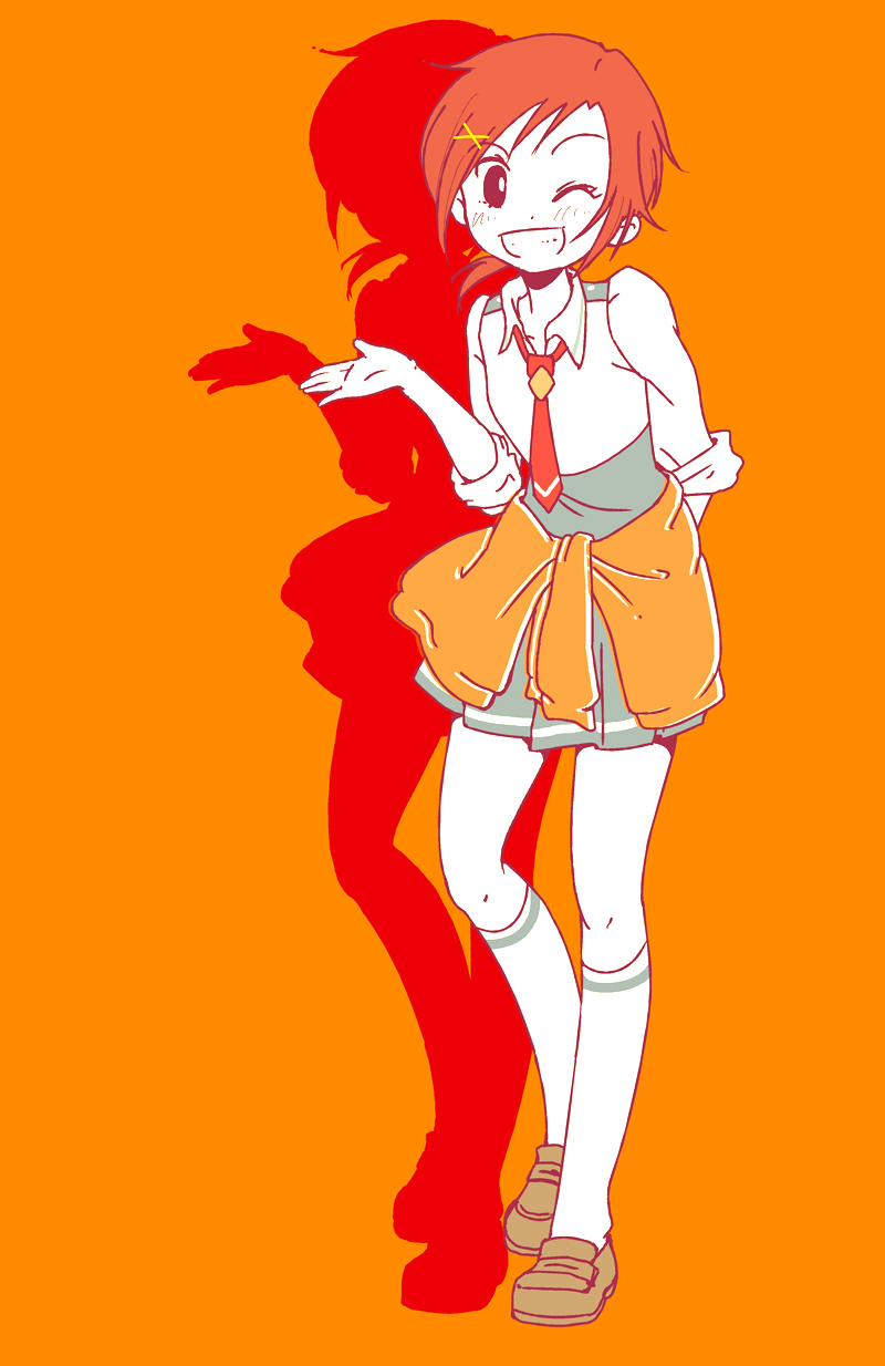 hino akane (precure and 1 more) drawn by karaagetarou