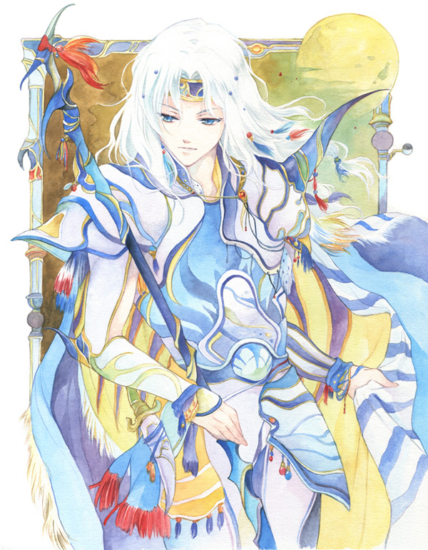 paladin and cecil harvey (final fantasy and 1 more) drawn by agahari