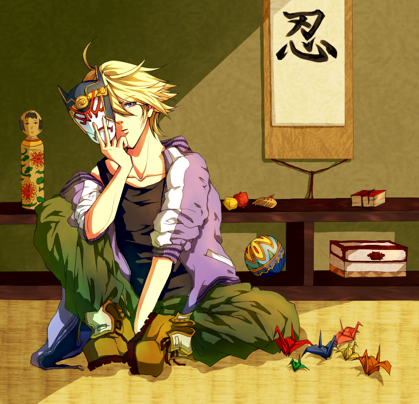 ivan karelin and origami cyclone (tiger & bunny) drawn by harold44