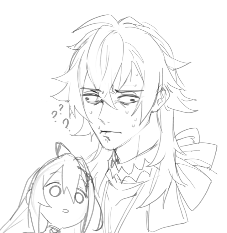 elizabeth rose bloodflame and gavis bettel (hololive and 3 more) drawn by dasdokter
