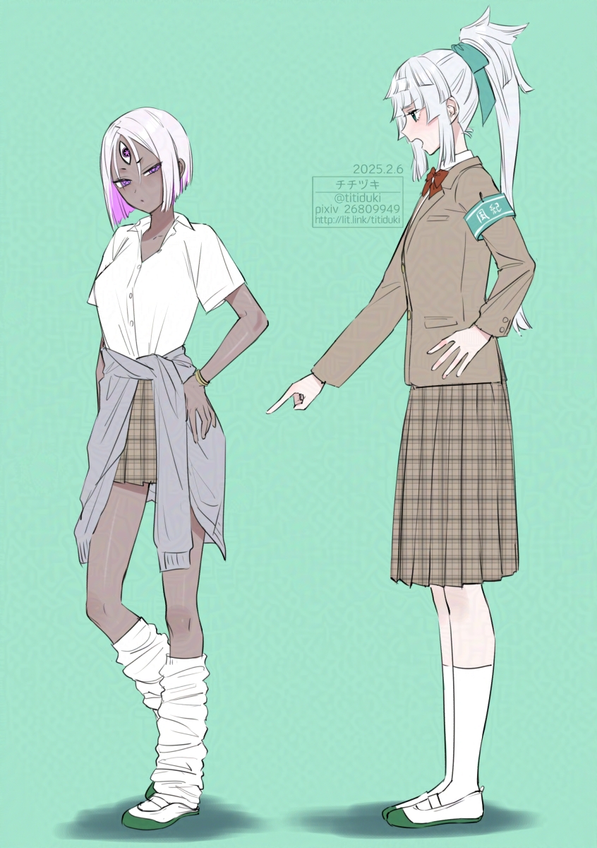 yui shousetsu and ushi gozen (fate and 1 more) drawn by titiduki_(manman-ya)