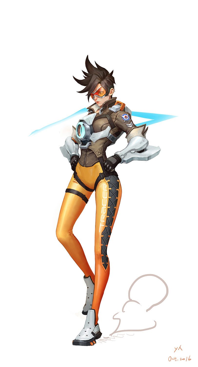 tracer (overwatch and 1 more) drawn by shen_yh