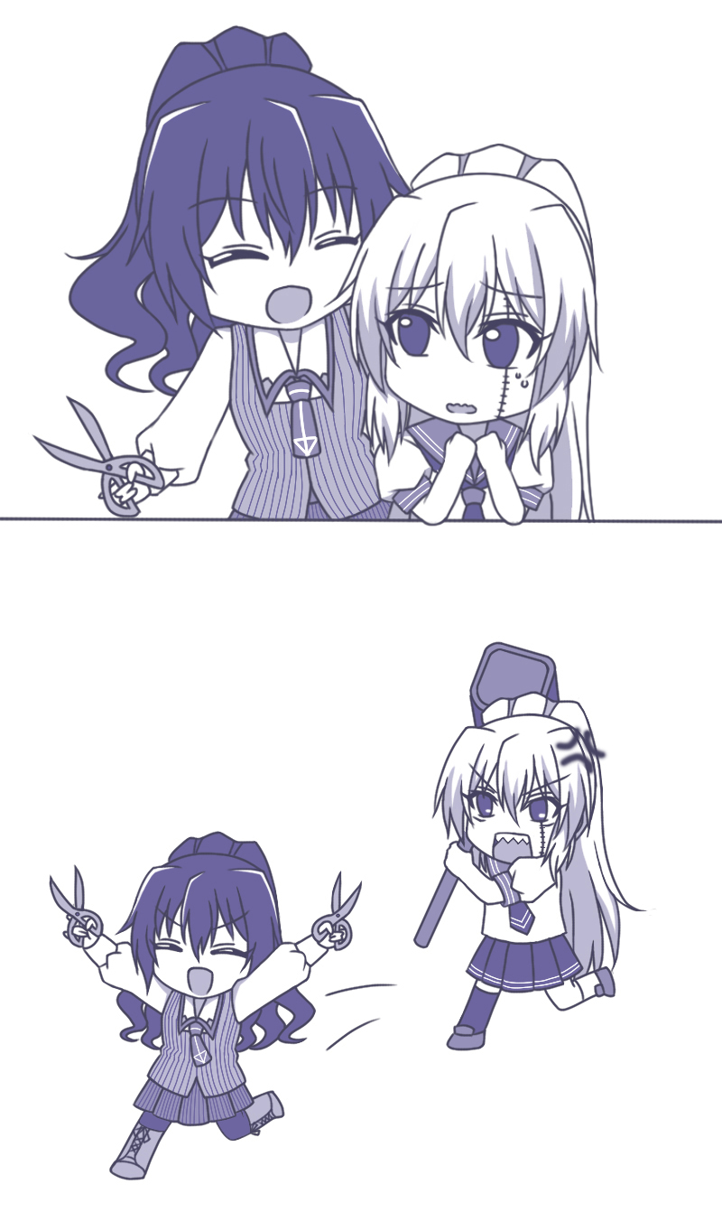 banba mahiru, banba shin'ya, and takechi otoya (akuma no riddle) drawn by neko_hime