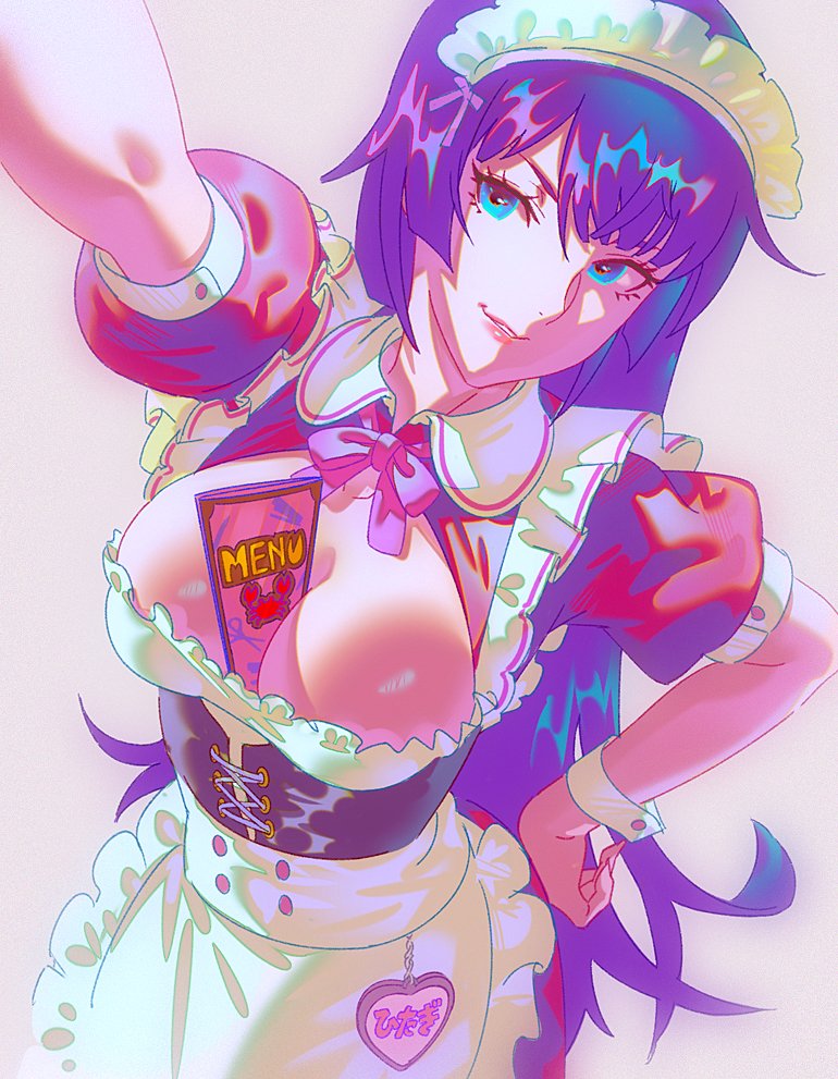 senjougahara hitagi (monogatari) drawn by rapa_rachi
