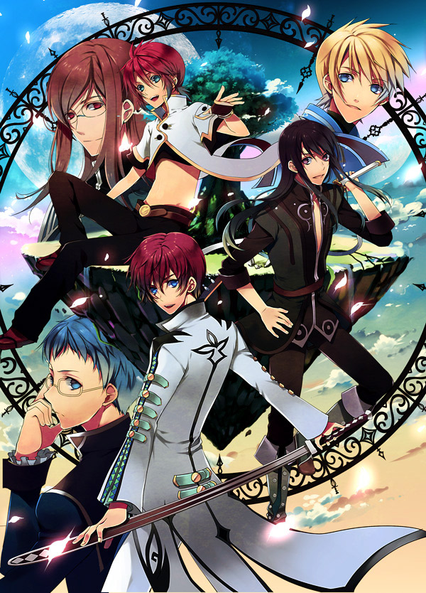 yuri lowell, luke fon fabre, asbel lhant, flynn scifo, jade curtiss, and 1 more (tales of and 3 more) drawn by hoshino_kabi